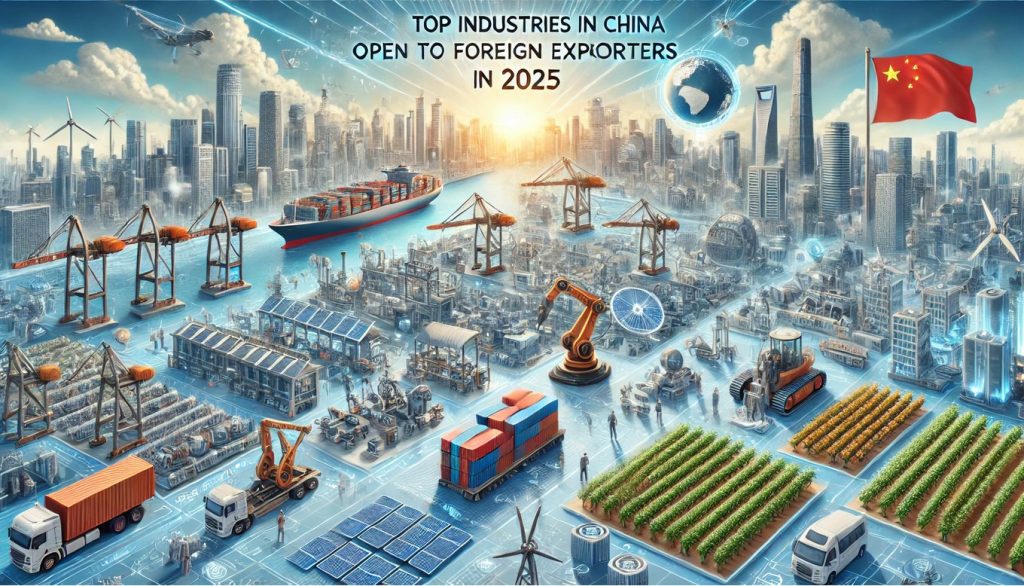 Top Industries in China Open to Foreign Exporters in 2025